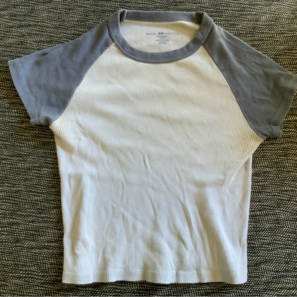 Brandy Melville Charcoal blue gray Tee